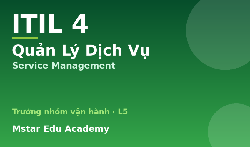 ITIL4 Quản Lý Dịch Vụ — Thumbnail